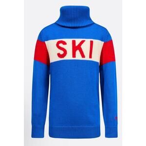 PERFECT MOMENT Kids Blue "Ski' Merino Wool Turtleneck Sz 6 NWT $196